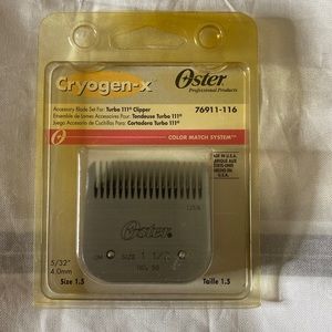 Oster Cryogenic-X  detachable blade size 1 1/2 or 1.5 fits Oster 111 Turbo